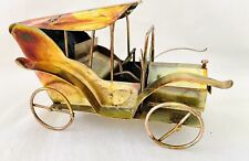 Vintage BERKELEY Brass Copper Metal Art Model T Car Windup Music Box Decor WORKS picture