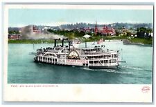 c1905 Str Island Queen Cincinnati Ohio OH Steamer Cruise Ship Vintage Postcard picture