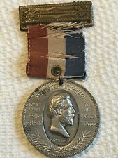STATUE OF LIBERTY NYC RARE MEDAL BARTHOLDI PRESENTS STATUE W/RIBBON & PIN 1886 picture