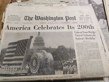 Vintage The Washington Post  July 4, 1976 200th Independence Day Paper W/ Insert picture