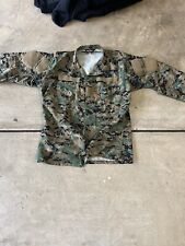 USMC MARPAT Trouse Digital Woodland Blouse Jacket Medium Regular. Green, Camo picture