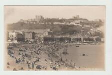 Early United Kingdom Real Photo Postcard Dover Castle & Beach picture