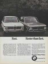 1968 BMW Ad 1600 & 2002 Vintage Magazine Advertisement Bavarian Motor Works 68 picture