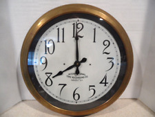 Vtg IBM International Time Recording Co Brass WALL SCHOOL CLOCK Endicott NY 1929 picture