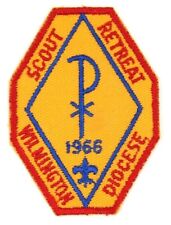 1966 Scout Retreat Wilmington Diocese Patch Boy Scouts BSA Delaware picture