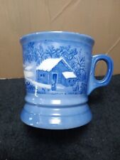 Vintage CURRIER & IVES Home Is The Wilderness Shaving Mug/Coffee Cup picture