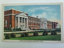 Bridgeport, CT Connecticut Bassick Jr. High School Linen Postcard Q85 picture