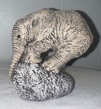 Vintage The HERD Elephant Collection Rumble Tries # 3207 by Martha Carey Antique picture
