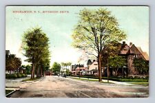 Binghamton NY-New York, Riverside Drive, Antique, Vintage c1908 Postcard picture