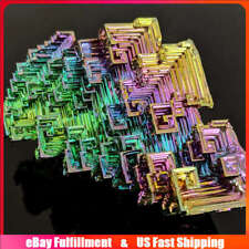 70g Natural Rainbow Aura Crystal Titanium Bismuth Ore Energy Specimen Healing US picture