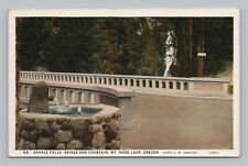 Postcard Sahale Falls Bridge & Fountain Mt. Hood Loop Oregon picture
