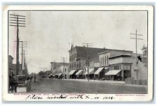 1911 Main Street South Side Looking East Exterior Midland Michigan MI Postcard picture