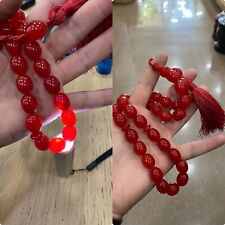 Vintage Red Faturan Beads Middle East 33 Prayer Beads 88 Gram مسبحة فاتوران picture