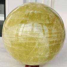 4040g Natural yellow crystal quartz ball crystal ball sphere healing picture