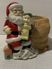 Vtg Santa With Elf Opening Letters To Santa Planter By Harbert Industries 1996 picture