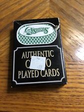 Vintage Osheas Casino Las Vegas Nevada Poker Playing Card Deck Green Cards picture