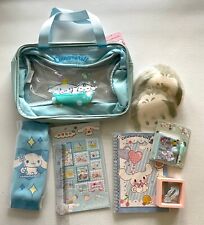 Cinnamoroll Sanrio Clear Travel Bath Bag Light Blue BUNDLE with Stickers NEW picture