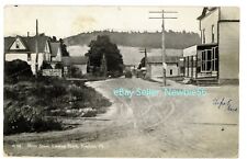 Roulette PA -RIVER STREET FROM RAILROAD- Postcard btw Coudersport/Port Allegany picture