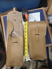 4 French Military Mas 38/Mat 49 Leather Mag Pouch VTG. Need Cleaningconditioning picture