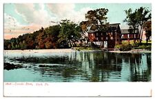 1907 Laucks Dam, Old Mill, Creek Scene, York, PA Postcard picture