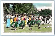Hawaii HI Postcard RPPC Photo Hawaiian Hula Girls Dancing c1930's Vintage picture