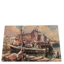 Postcard Seascape Watercolor By James Murray Seashore Chrome Unposted picture