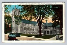 New York City, Panoramic View First M.E. Church, Vintage c1939 Postcard picture
