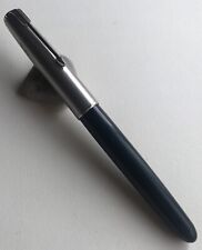 Vintage Parker 51 SPECIAL Fountain Pen Navy Barrel Grey Jewel USA picture