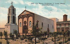 Postcard Old Mission Guadalupe Ciudad Juarez Mexico 1938 picture