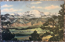 Vintage 1930's Pikes Peak Colorado Co Postcard Colorado Springs picture