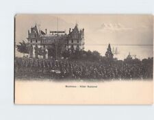 Postcard National Hotel Montreux Switzerland picture