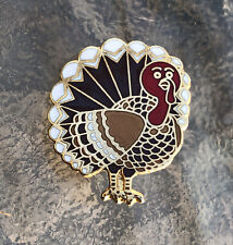 Thanksgiving Tom Turkey Collectors Metal Travel Lapel Pin picture