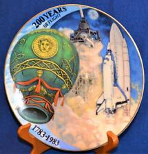 Vtg 1983 Fairfield Porcelain IN RETROSPECT from 200 YEARS of FLIGHT #1 Plate picture