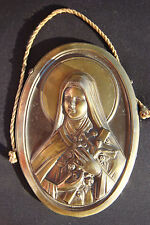 SAINT THERESA BEAUTIFULLY DETAILED BELGIUM SIGNED VINTAGE ICON   picture