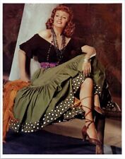 Rita Hayworth striking glamour pose in gypsy style outfit 1940's era 8x10 photo picture