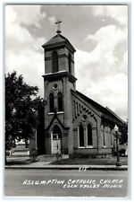 1940 Assumption Catholic Church Chapel Eden Valley Minnesota RPPC Photo Postcard picture