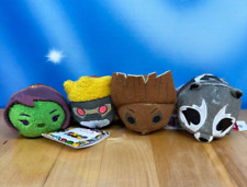 Disney GUARDIAN GALAXY Tsum Tsum NWT Drax Gamora Rocket Raccoon 3.5” Plush Set picture