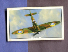1939 GALLAHER LTD CIGARETTES AEROPLANES TOBACCO CARD #2 SPITFIRE FIGHTER RAF picture