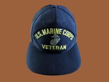 U.S MARINE CORPS VETERAN HAT U.S.M.C OFFICIAL MILITARY BALL CAP U.S.A MADE picture
