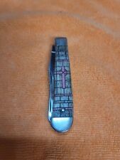Case Knife 6254 SS Stained Glass With Cross  picture