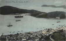 St Thomas DWI Virgin Islands Panoramic View c1910 Vintage Postcard picture