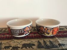 HERSHEY'S CHOCOLATE Vintage ADVERTISING Bowls Set Of 2 picture