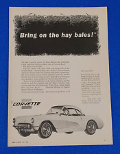 1956 CHEVROLET CORVETTE ORIGINAL CHEVY GM PRINT AD CLASSIC AMERICAN MUSCLE CAR picture