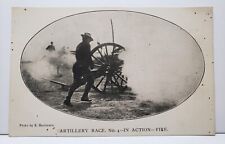 Rare 1906 E. Bachmann Artillery Race Postcard from Fort Ethan Allen, Vermont picture