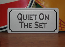 Quiet on the Set Metal Sign for Play House Back Stage Mask Tech Movie Theatre picture
