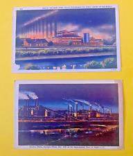 POSTCARDS PITTSBURGH STEEL MILLS - 2 CARDS picture