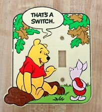 Vintage Winnie the Pooh & Piglet “That’s a Switch” Switch Plate Cover picture