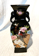 Vtg Porcelain Japan Vase Hand Painted 14.5