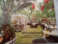 San Francisco CA Lehr's Greenhouse Restaurant & Antiques Brunch Postcard picture