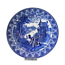 Cauldon Chariot 1920's Blue & White Display/Dinner Plate 10 1/2